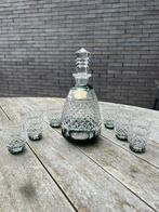 Magnifique carafe cristal Val Saint Lambert + 6 gobelets, Antiquités & Art, Antiquités | Verre & Cristal, Enlèvement ou Envoi