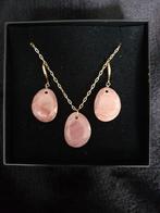 Nieuwe halsketting met bijpassende oorbellen in edelstaal, Ophalen of Verzenden, Nieuw, Verstelbaar