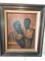 Schilderij Afrika A. DE WOLF, Antiquités & Art, Art | Peinture | Classique, Enlèvement ou Envoi