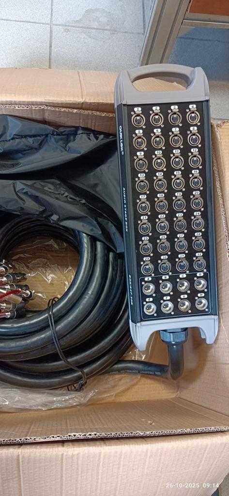 Quiklok Stage cable 32/8-30meter (nieuw)+ flightcase, Muziek en Instrumenten, Kabels en Stekkers, Nieuw, Ophalen