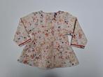 Mt 86 Veelkleurige jurk met lange mouwen bloemen en vossen, Kinderen en Baby's, Babykleding | Maat 86, Gebruikt, Meisje, Jurkje of Rokje