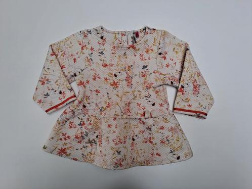 Mt 86 Veelkleurige jurk met lange mouwen bloemen en vossen, Kinderen en Baby's, Babykleding | Maat 86, Gebruikt, Meisje, Jurkje of Rokje