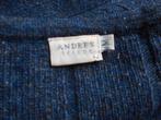 andres, medium, als nieuw, wol-zijde-angora-cachmere, Kleding | Dames, Blauw, Ophalen of Verzenden, Zo goed als nieuw, Zonder mouw