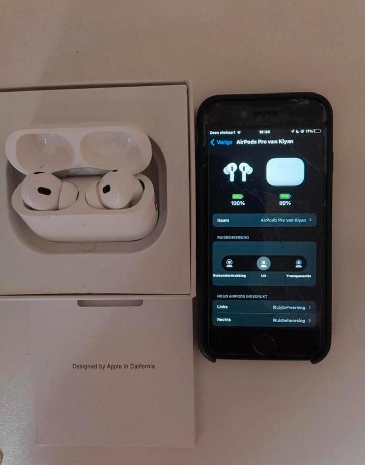 Apple airpods (2de generatie), Telecommunicatie, Mobiele telefoons | Oordopjes, Zo goed als nieuw, In oorschelp (earbud), Bluetooth