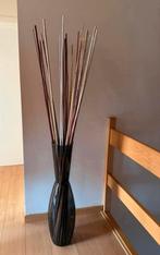 Decoratieve vaas met bamboo stokken, Enlèvement, Comme neuf