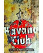 Metalen vintage reclamebord Havana Club - nieuw, Enlèvement ou Envoi, Panneau publicitaire, Neuf