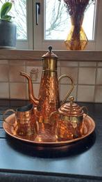 koperen koffieset, Antiek en Kunst, Ophalen of Verzenden, Koper