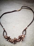 Halsketting met bruine parels, Ophalen of Verzenden