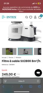 Filtre a sable SX2800 8m3/h intex, Enlèvement, Neuf, Filtre