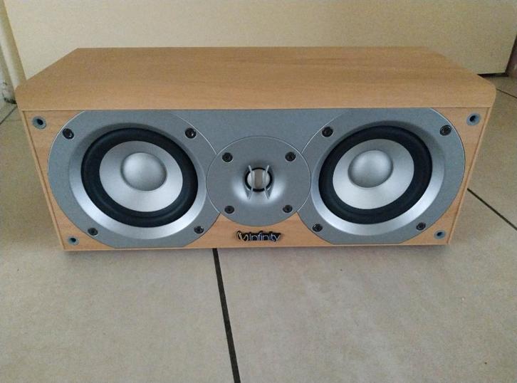 Mooie Infinity center speaker zgan, TV, Hi-fi & Vidéo, Enceintes, Comme neuf, Haut-parleur central, Enlèvement