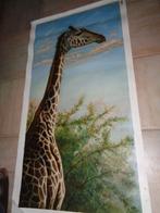 *Prachtige grote gesigneerde schilderij -130 cm x 70 cm, Ophalen of Verzenden