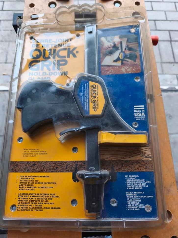 Bevestigingsklem, Doe-het-zelf en Bouw, Gereedschap | Schuurmachines, Zo goed als nieuw, Ophalen