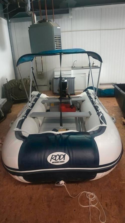 Rubberboot Zgan. Rodi 3.60m,incl. trailer, Yamaha 5pk 4t, Sports nautiques & Bateaux, Canots pneumatiques, Comme neuf, Yamaha