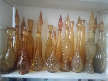 200 empoli flessen, vazen en decanters. beschikbaar voor biedingen