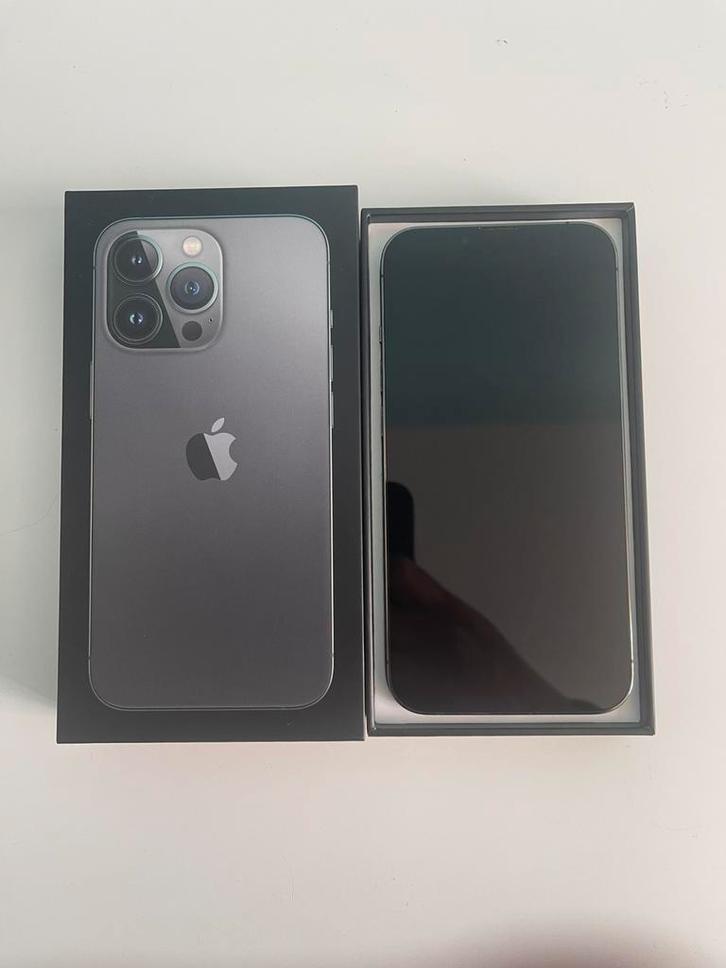 iPhone 13 Pro 128GB | Graphite Grey | Batterij 83% | Doos, Télécoms, Téléphonie mobile | Apple iPhone, Comme neuf, 128 GB, Sans abonnement