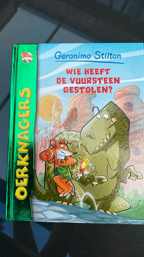 Geronimo Stilton - Wie heeft de vuursteen gestolen?, Livres, Livres pour enfants | Jeunesse | Moins de 10 ans, Utilisé, Enlèvement ou Envoi