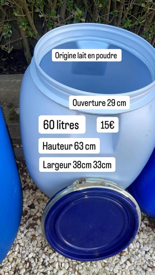 Vat wasblik plastic vat 60l 120l 220l 240l 260l, Tuin en Terras, Regentonnen, Zo goed als nieuw, Kunststof, Minder dan 75 liter