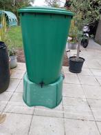 Prima regenwaterton 200 liter met deksel en nieuw kraantje., Enlèvement, Comme neuf