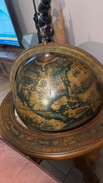 Klassieke Globe Bar – Houten Drankkast in Antieke Stijl, Enlèvement, Comme neuf