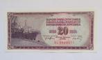Joegoslavië 20 Dinara 1974, Postzegels en Munten, Bankbiljetten | Europa | Niet-Eurobiljetten, Ophalen of Verzenden, Joegoslavië
