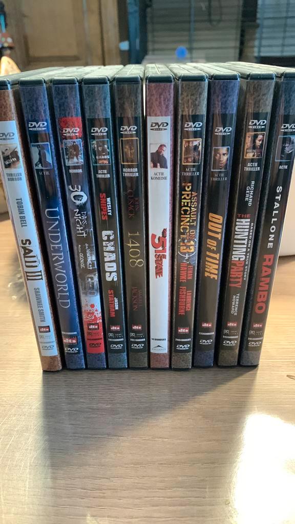 10-delige dvd collectie van actiefilms, Cd's en Dvd's, Dvd's | Actie, Zo goed als nieuw, Actie, Ophalen of Verzenden