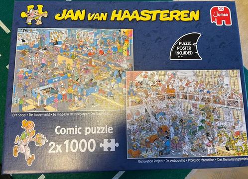 Puzzel Jan Van Haasteren - Combidoos De bouwmarkt, Hobby en Vrije tijd, Denksport en Puzzels, Zo goed als nieuw, Legpuzzel, 500 t/m 1500 stukjes
