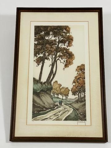 Kleurets Roger HEBBELINCK nr. 2/350 "Le chemin creuse" beschikbaar voor biedingen