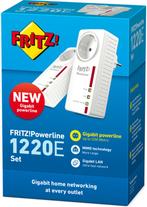 AVM Fritz!PowerLine 1220E Set 2xGigabit gv78, Computers en Software, Ophalen of Verzenden, Refurbished, AVM