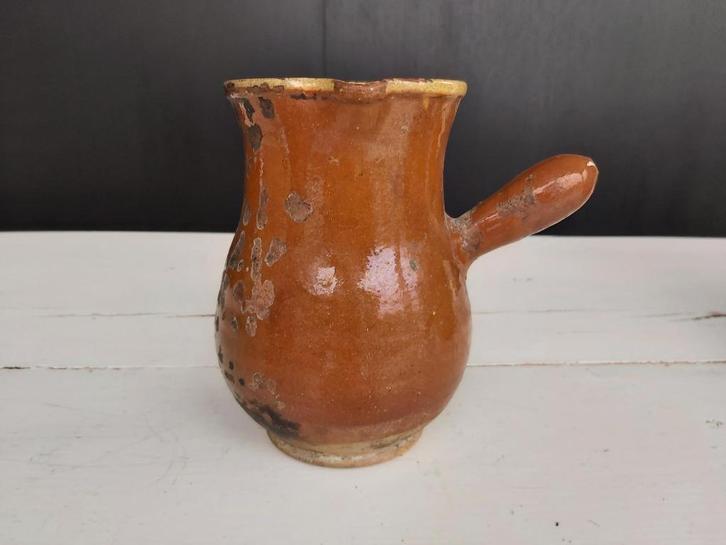 Mooie oude franse aardewerken stroop / kan, Antiek en Kunst, Antiek | Keramiek en Aardewerk, Ophalen of Verzenden