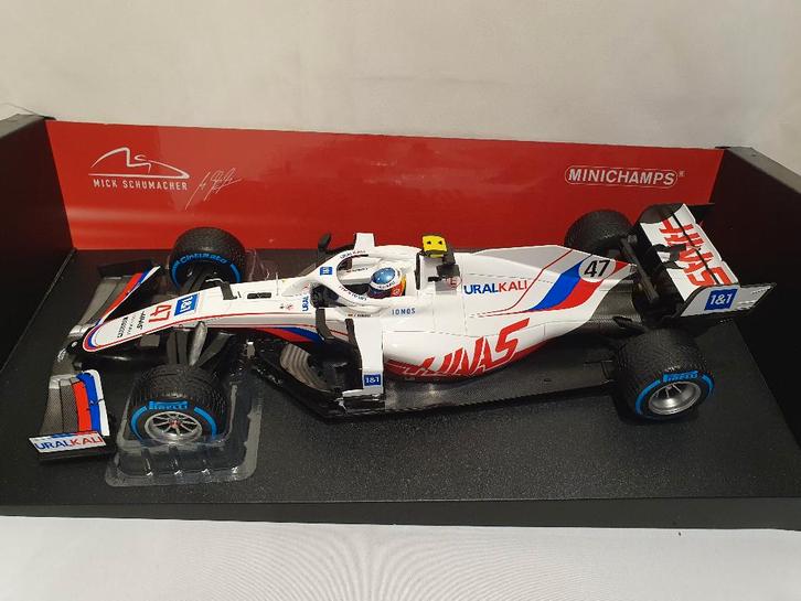 Mick Schumacher Haas F1 Team VF-21 Belgium GP 2021 1:18, Hobby en Vrije tijd, Modelauto's | 1:18, Nieuw, Auto, MiniChamps, Ophalen of Verzenden