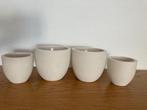 4  sierbloempotten/cache-pots, Rond, Binnen, Ophalen of Verzenden, Zo goed als nieuw