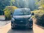 FORD TRANSIT CUSTOM LANGE VERSIE FULL OPTION, Auto's, Voorwielaandrijving, Zwart, Bedrijf, 5 deurs
