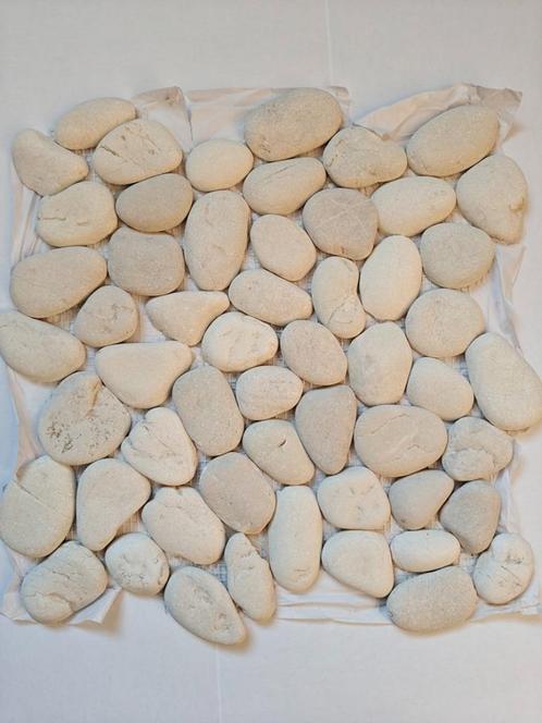 Pebble Mozaïek stone wit 30x30cm., Doe-het-zelf en Bouw, Plinten en Afwerking, Nieuw, Overige typen, Hardsteen, Minder dan 100 cm