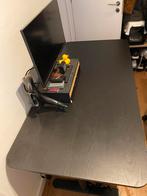 Ergonomische bureau zwart Ikea, Huis en Inrichting, Bureaus, Ophalen, Elektrisch, Zo goed als nieuw, Stabureau
