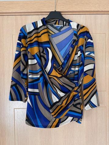 Blouse Carla d'Angeli taille M (no.4493), Taille 38/40 (M), Enlèvement ou Envoi, Comme neuf, Carla d'Angeli