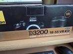 nikon d3200 18-55 VR Kit, TV, Hi-fi & Vidéo, Appareils photo numériques, Sans zoom optique, Comme neuf, Enlèvement, Nikon
