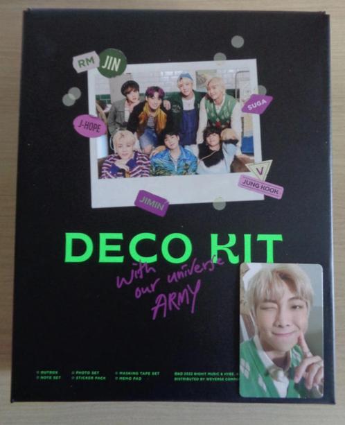 BTS Deco Kit met Namjoon RM photocard, Verzamelen, Muziek, Artiesten en Beroemdheden, Zo goed als nieuw, Overige typen, Ophalen of Verzenden
