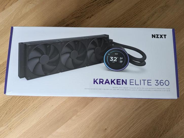 Nieuwe NZXT Kraken Elite 360 (2024) CPU Koeler, Computers en Software, Computerkoelers, Nieuw, Waterkoeling, Ophalen of Verzenden