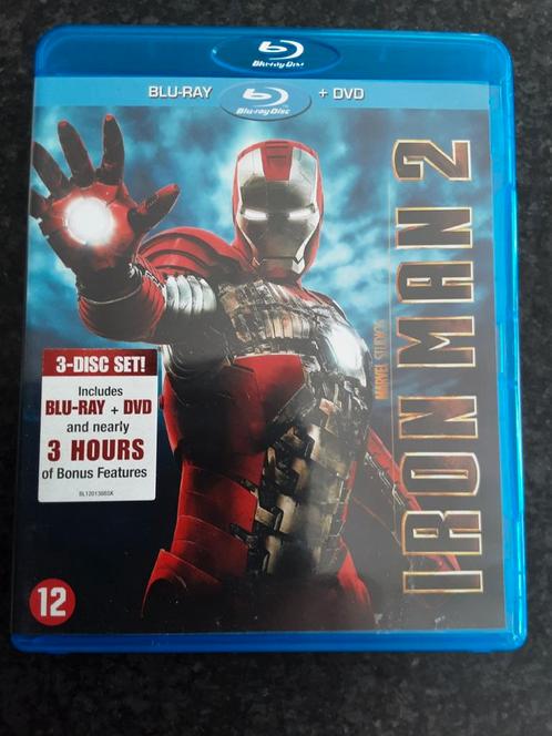 Iron Man 2 blu ray NL FR, Cd's en Dvd's, Blu-ray, Zo goed als nieuw, Actie, Ophalen of Verzenden