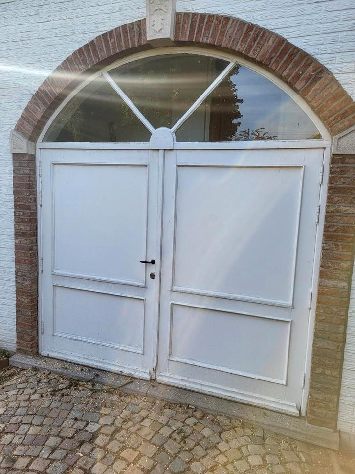 Houten Dubbele Deur - Karakteristiek, Doe-het-zelf en Bouw, Deuren en Vliegenramen, Gebruikt, Ophalen
