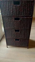 Rieten ladekast, Huis en Inrichting, Kasten | Ladekasten, Ophalen, Gebruikt