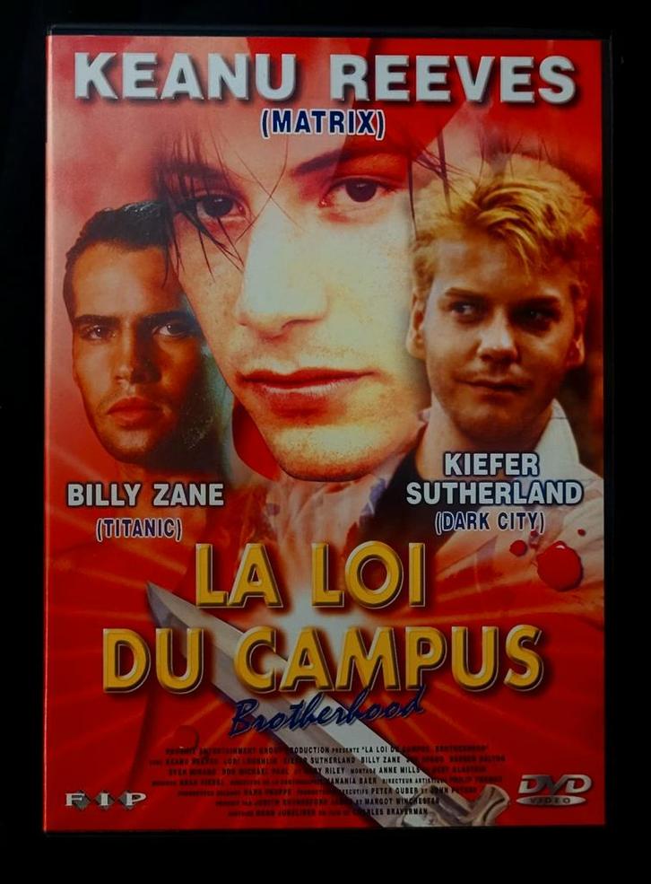 DVD du film La loi du campus - Keanu Reeves - 1986, Cd's en Dvd's, Dvd's | Thrillers en Misdaad, Zo goed als nieuw, Detective en Krimi