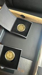 4 munten plus case, Antiek en Kunst, Antiek | Zilver en Goud, Ophalen of Verzenden