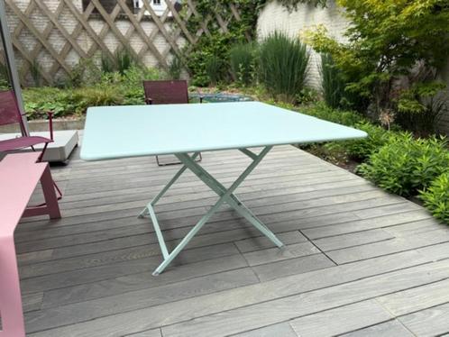 Fermob plooibare vierkante tuintafel 128x128 cm, Tuin en Terras, Tuintafels, Nieuw, Vierkant, Metaal, Ophalen