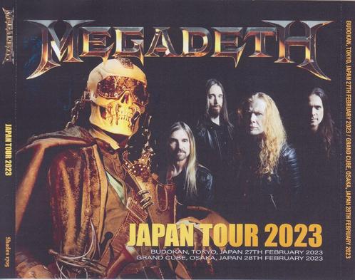 4 CD's  MEGADETH - Live Japan Tour 2023, CD & DVD, CD | Hardrock & Metal, Comme neuf, Envoi