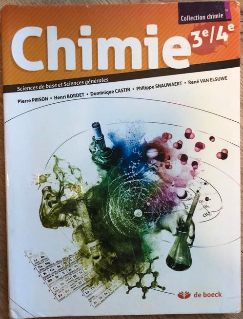 Chimie 3/4, édition de boeck, Boeken, Schoolboeken, Gelezen, Scheikunde, ASO