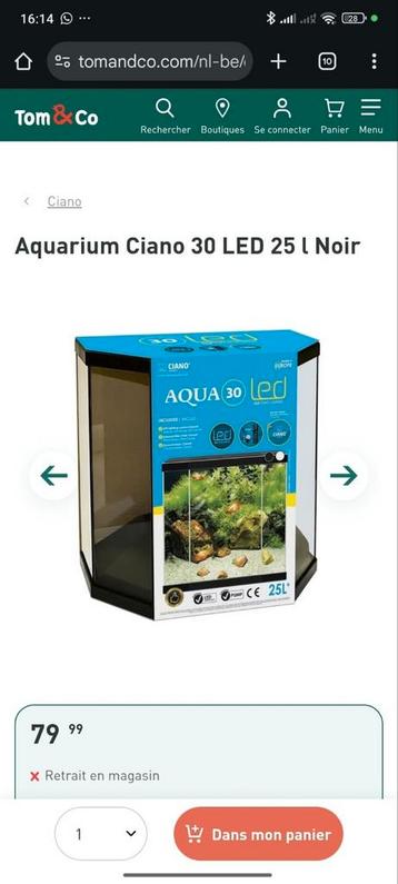 Aquarium 25L beschikbaar voor biedingen