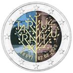 2 euro Estland 2020 Vredesverdrag Tartu gekleurd, Postzegels en Munten, Munten | Europa | Euromunten, 2 euro, Ophalen of Verzenden