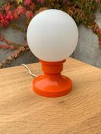 Lampe de table orange des années 70, Enlèvement ou Envoi, Comme neuf, Synthétique, Moins de 50 cm