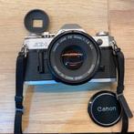 Canon Ae1, Canon Fd 50mm f1.8*zo goed als nieuw, Audio, Tv en Foto, Fotocamera's Analoog, Spiegelreflex, Canon, Zo goed als nieuw